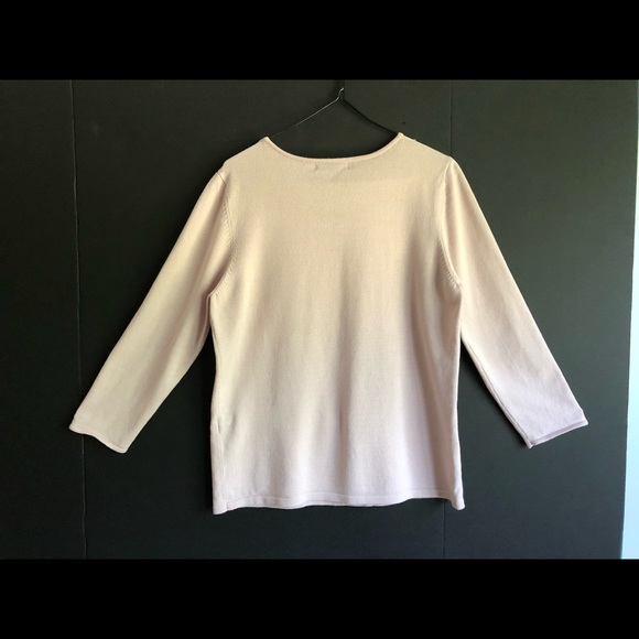 Amari V Neck Dressy Sweater Sequins and Beads Med - Picture 11 of 16